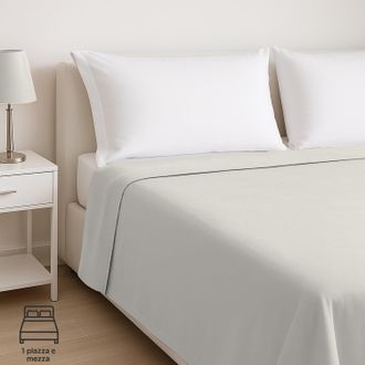 KASANOVA Lenzuolo piano a 1 piazza e mezza, 180x280 cm