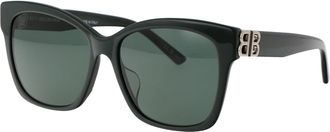 Balenciaga Womens Sunglasses Bb0102sa Green-Silver-Green Acetate Green/silver/green