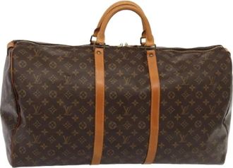 Louis Vuitton Pre-owned Weekend Bags, female, Brown, Size: ONE SIZE Pre-owned Keepall 60 Boston Bag