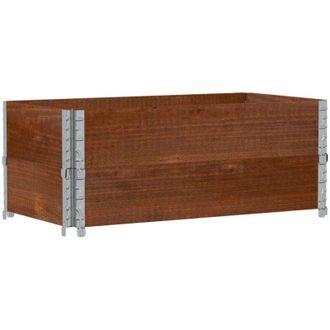 vidaXL Garden Planter Brown 100x50 cm Solid Wood Pine Vidaxl