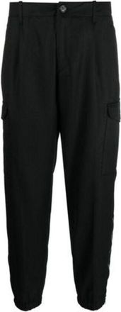 Brunello Cucinelli Black Wool Relaxed Trousers, Brand Size 50 (US Size 34)