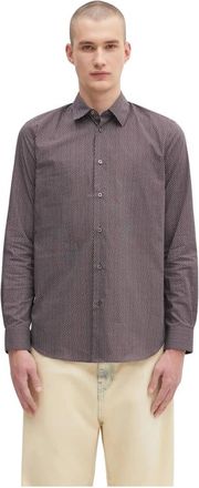 Paul Smith Overhemden, Heren, Paars, S, Katoen, Regular Fit Classic Collar Shirt