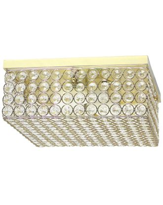 Lalia Home Glam 2 Light 12 Inch Square Flush Mount