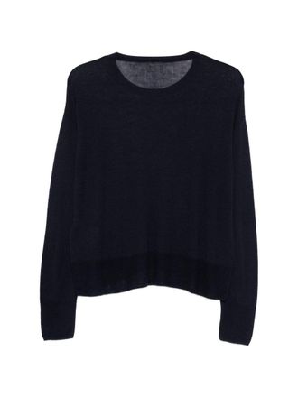 Closed Fine Knit Wool Sweater - Navy