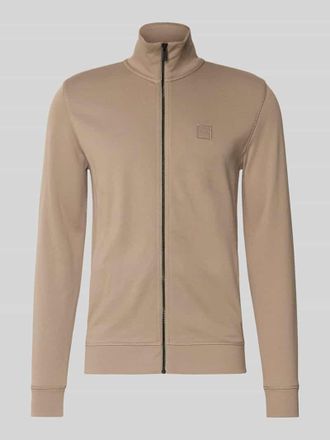 Boss Orange by Hugo Boss BOSS Orange Regular Fit Sweatjacke aus reiner Baumwolle in Beige, Größe XXL