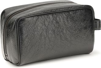 Balenciaga Mens Beauty Case Le City Lambskin Black (ovis Aries) Wash Bags