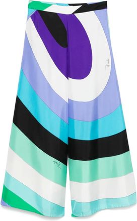 Pucci Pantaloni con stampa Maddalena - Blu