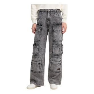 Alpha Industries Mujer, Vaqueros, Gris, Talla: XS
