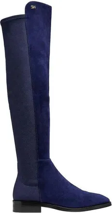 Stuart Weitzman Womens Keelan Suede With Logo Over The Knee Boots