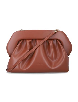 Themoir&egrave; Bios Ruched Leather Clutch