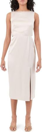 Trina Turk Mochi Satin Sheath Dress in Sancerre at Nordstrom, Size 10
