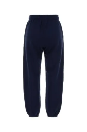 Polo Ralph Lauren Womens Cotton-Blend Knit Joggers Navy Polyester