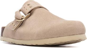 Xti Womens Refresh Collection Suede Clog Mule Flats