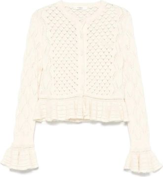 Chloé Cardigan con ruches - Toni neutri