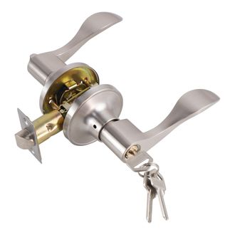 OEM Cerradura Silenciosa De Acero Inoxidable Sin Llave Para Puerta De Dormitorio, Cerradura De Manija De Puerta, Cerradura De Tres Barras, Manija De Puert
