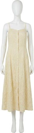 Z Supply Angel Eyes Textured Midi Dress In Champagne