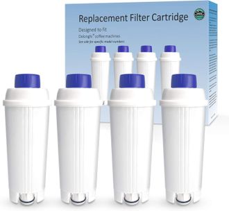 OEM Filtros De Agua Para Cafeteras Dlsc002 Con Compuerta De Carb&oacute;n Activado. Repuesto De Filtro De Agua Delonghi Compatible Con Cafeteras Ecam, Esam, Etam