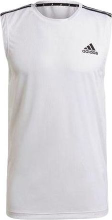 adidas M 3s Tk Logo Sports Training Breathable Vest White GM2158