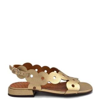 Chie Mihara Flat Sandals, female, Yellow, Size: 10 US Sandalo
