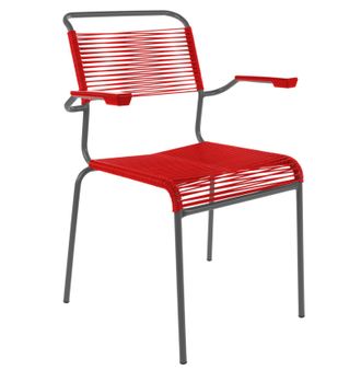 Schubiger M&ouml;bel Spaghetti-Stuhl S&auml;ntis mit Armlehnen