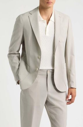 BOSS Hanry Slim Fit Virgin Wool Sport Coat in Light Beige at Nordstrom, Size 38