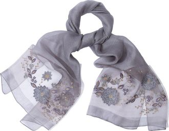 Saachi Saachi Floral Embroidered Scarf