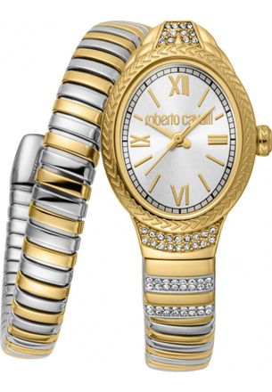 Roberto Cavalli Womens RC5L151M0065 Ladies Crest Watch - Gold - One Size