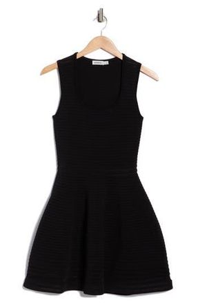 SIMKHAI Lottie Sleeveless Ottoman Sweater Minidress in Black at Nordstrom Rack, Size X-Large