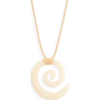 Ettika Aura Spiral Bone Cord Necklace at Nordstrom