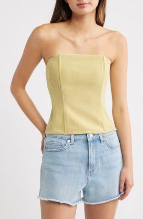 PacSun Marissa Corset Top in Green at Nordstrom, Size Xx-Small