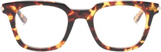 Alexander McQueen Eyewear Bril met vierkant montuur - Bruin