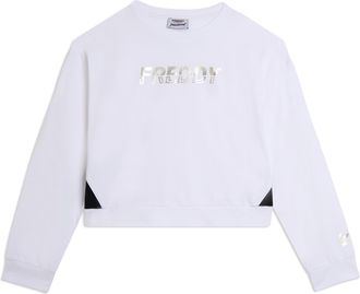 Freddy Felpa girocollo con inserti a contrasto e logo perlato