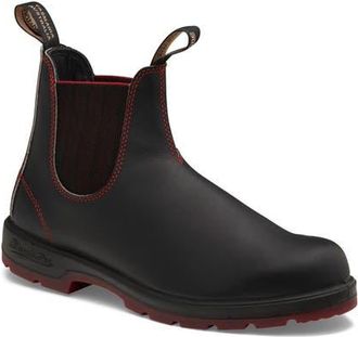 Blundstone Classics Chelsea Boot in Black/Red at Nordstrom, Size 9.5