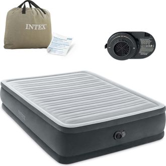 Intex Durabeam Comfort-plush Elevated Colch&oacute;n Doble Gris, Gris Claro
