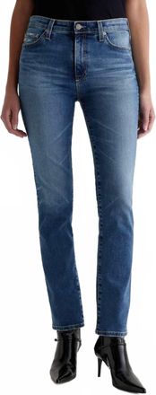 AG - Adriano Goldschmied Mari Mid-Rise Slim Straight Denim In 14 Years Charisma