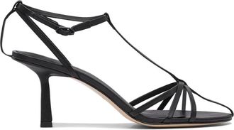 Studio Amelia Aviary 70 Heel - Dames - Sandalen met hakken - Zwart - 41 EU - Leer - Schoenen