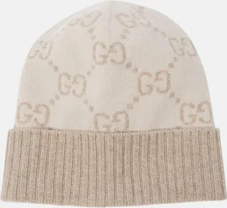 Gucci GG cashmere jacquard beanie