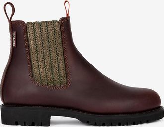 Penelope Chilvers Chelsea-Stiefeletten aus Leder und Wolle Oscar