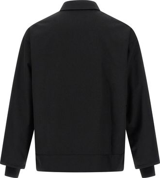 Comme Des Gar&ccedil;ons Mens Black Polyester Full-Length Jacket Clothing