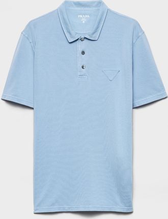 Prada Short-sleeved piqué polo shirt