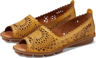 Spring Step Brandal Womens Work Lace-up Boots Yellow : EU 42 (US Womens 10.5-11) M, Leather