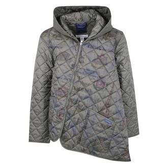 Comme Des Gar&ccedil;ons Asymmetrische Gewatteerde Jas - Heren - Winterjassen - Groen - M - Polyester - Jassen