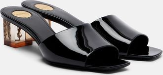 Saint Laurent Mules Sip de charol
