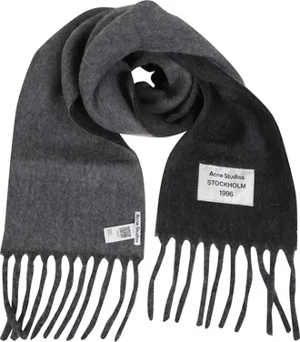Acne Studios Tweekleurige Alpacasjaal - Heren - Accessoires - Grijs - Maat: ONE Size Wol