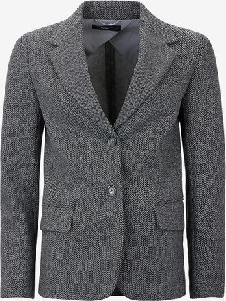 Max Mara Einreihiger Fischgrät-Jersey-Blazer Dilly