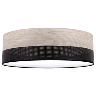 OEM L&aacute;mpara De Techo De Plexi De Madera Negra 50cm Roble Blanqueado