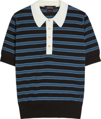 Wales Bonner Wales Bonner Breeze Merino Wool Polo Shirt - Multicoloured 1 - XL