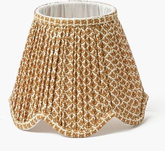 Mrs. Alice Caramel Lotus Deep Scalloped Lampshade in Mustard at Nordstrom