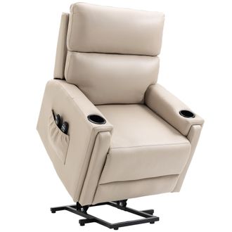 HOMCOM Lift Chair for Living Room - Recliner Chair with Vibration Massage - Heat | TJ Hughes