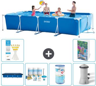 Intex Piscina Con Estructura Rectangular - 450x220x84 Cm - 7-piezas S34